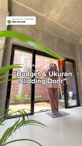 Membalas @SUGAR B@BY budget dan detail ukuran pintu sliding alumunium #slidingdoor #pintusliding #pintualuminium 