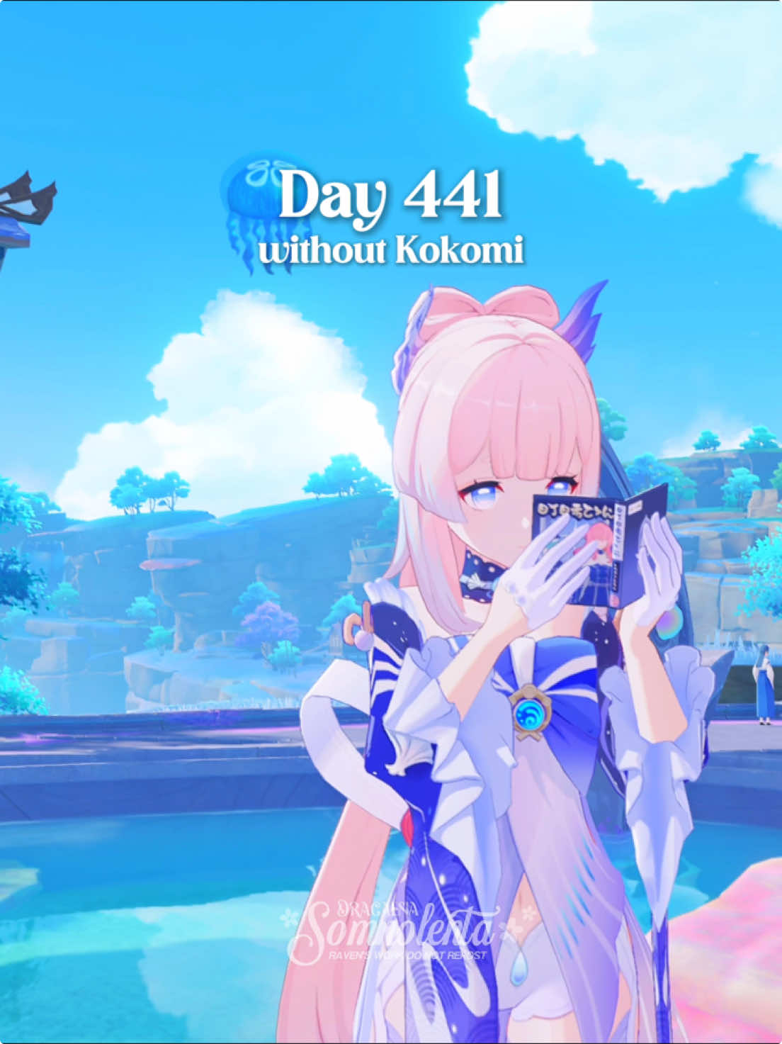 it’s day 441 on this godforsaken island, and i cannot keep having c5 kokomi… ib: @*.✧RYUI—☆  #GenshinImpact #hoyocreators #genshintrailer #kokomi #genshinmemes 