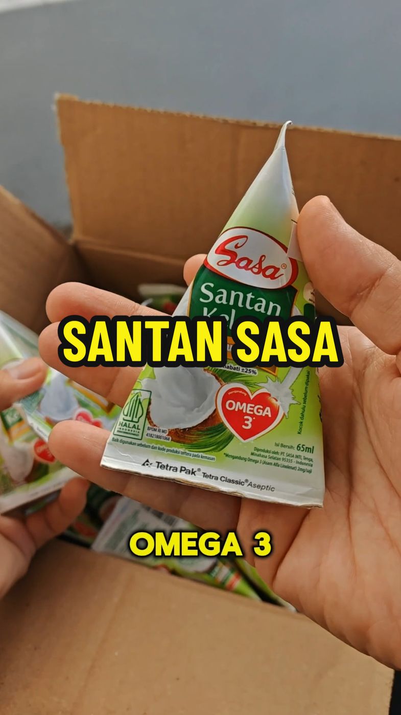 santan sasa yang ada omega 3. pekat likat macam yang fresh. #santansasa 