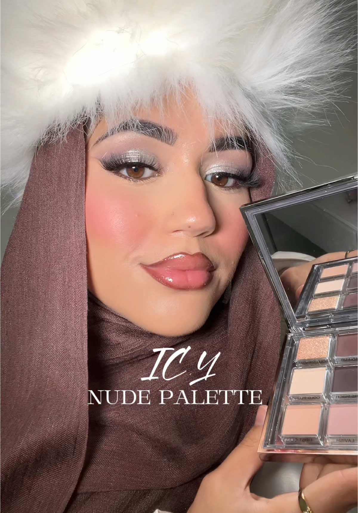@Huda Beauty icy nude ❄️ #makeuptutorial #makeuplook 