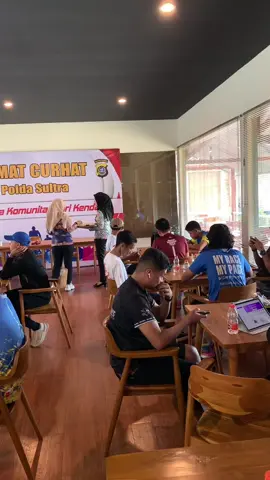 Jumat curhat polda sultra bersama komunitas lari kendari