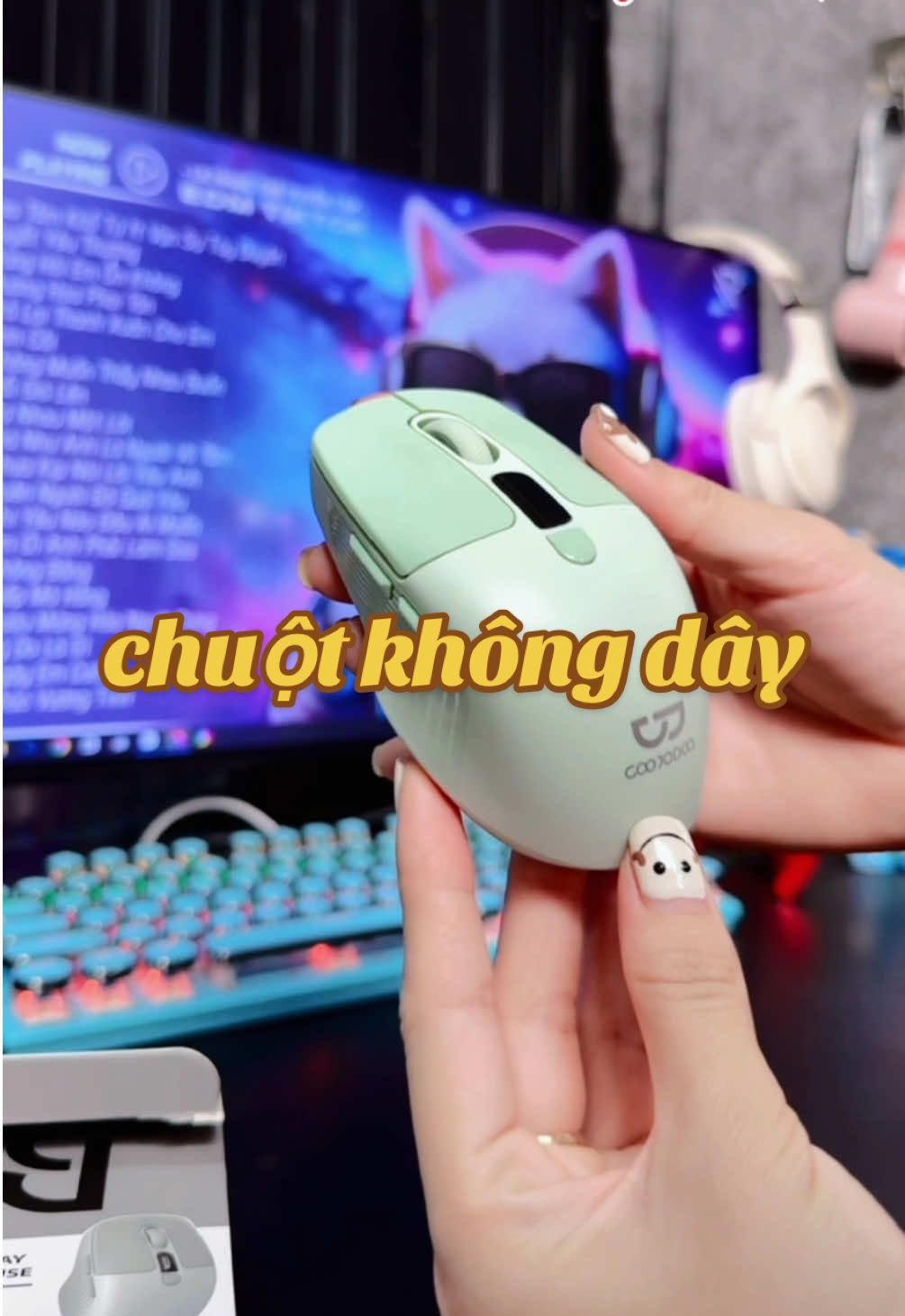 chuột ko dây chế độ kép: bluetooth và không dây 2.4gh nên sử dụng với thiết bị nào cũng oki #chuotbluetooth #chuotkhongday #chuột #dientu #fyp #xuhuong #goojodoq #tienloi 