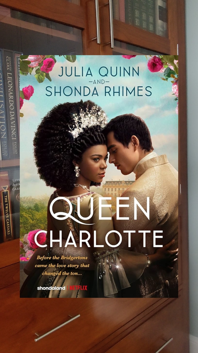 Book Review: Queen Charlotte by Julia Quinn and Shonda Rhines  If you've watched the TV show, you don't need to read the book. They're more or less exactly the same.  Junk food book, I just read it because I needed something on the early morning commute that didn't require brain power. #BookTok #bookreview #booktokcanada #queencharlotte 