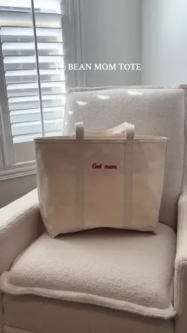Entering my cool mom era ✨💁🏻‍♀️ New Mom Bag @llbean #llbean #monogram #llbeantote #mombag #firsttimemom #MomsofTikTok #momlife 