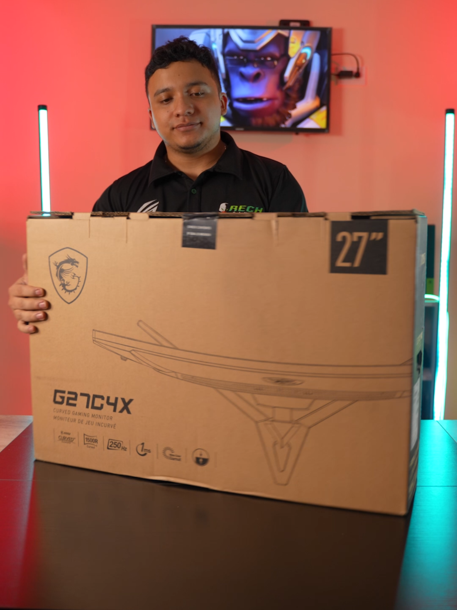 ¡Unboxing del increíble Monitor Curvo @msigaming_latam G27C4X de 27” FHD a 250Hz! 😱   ¿Listo para mejorar tu setup? Encuentra todos nuestros productos MSI aquí 👉 https://rech.com.gt/marcas/msi  🔻 Todos nuestros monitores disponibles aquí 👉 https://rech.com.gt/categorias/monitores  📲 ¡No te quedes sin el tuyo! Aprovecha y lleva tu setup a otro nivel 🤘🔥 #MSIGaming #MonitorCurvo #G27C4X #Unboxing #RechGamer #GamingGear #LevelUpTuSetup #PCMasterRace #GamersGT #GamingCommunity #TechLovers