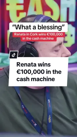 Huge congratulations to Renata who won answered Barry’s call this afternoon and is now €100,000 richer 🤑 She plans to use some of the money to visit family back home in Brazil 🇧🇷 ❤️ Are you our next cash machine winner? Tune into 98FM  to hear the next cash amount 💸 Over 18s only, T&C’s on 98fm.com #cashmachine #barrydunne #dublinsgoodtimes