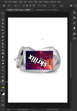 How to make crumpled can mockup in adobe photoshop #design #photoshoptricks #graphicdesign #photoshop #photoshoptutorial #adobe #tutorial 