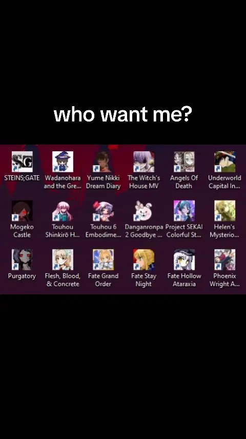 #steinsgate #wadanoharaandthegreatbluesea #yumenikki #thewitchshousemv #angelsofdeath #underworldcapitalincident #mogekocastle #hopelessmasquerade #touhou6 #danganronpa2goodbyedespair #projectsekaicolorfulstage #helensmysteriouscastle #purgatory #fleshbloodandconcrete #fategrandorder #fatestaynight #fatehollowataraxia #phoenixwrightaceattorneytrilogy #visualnovels #games #yandere #femcel #loser #weebtiktok #steinsgategame #cutecore🎀🦴🍮🐾 