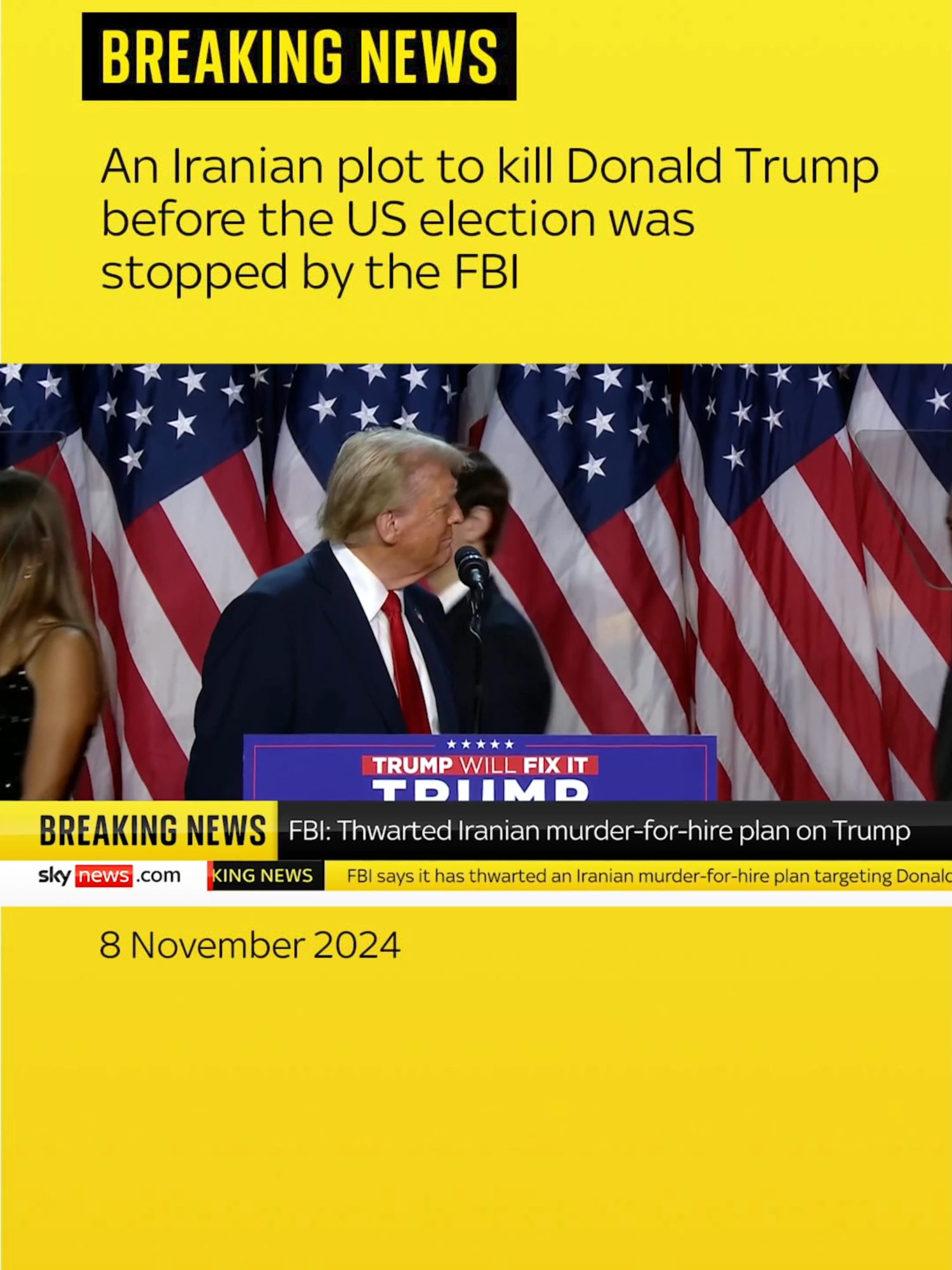 The #US Justice Department has revealed criminal charges relating to a thwarted Iranian plot to kill #DonaldTrump before this week's presidential #election