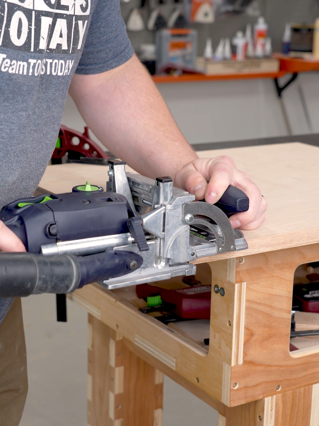 Using the Festool Domino Joiner with the Amana Tool 316022 5mm bit for the Festool Domino, all available on our website. This bit cuts a clean perfect size pocket for floating tenon joinery making assembly easy! These are available in all different sizes, so be sure to check them out on our website!