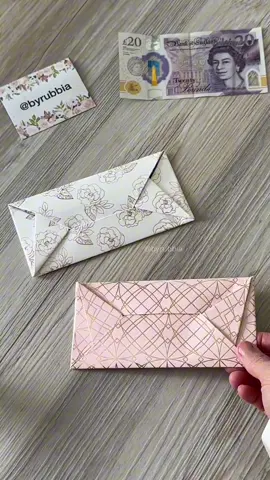 How to make an envelope without tape or glue  #fyp #envelope #howtotiktok #artandcraft #origami #papercraft #byrubbia 