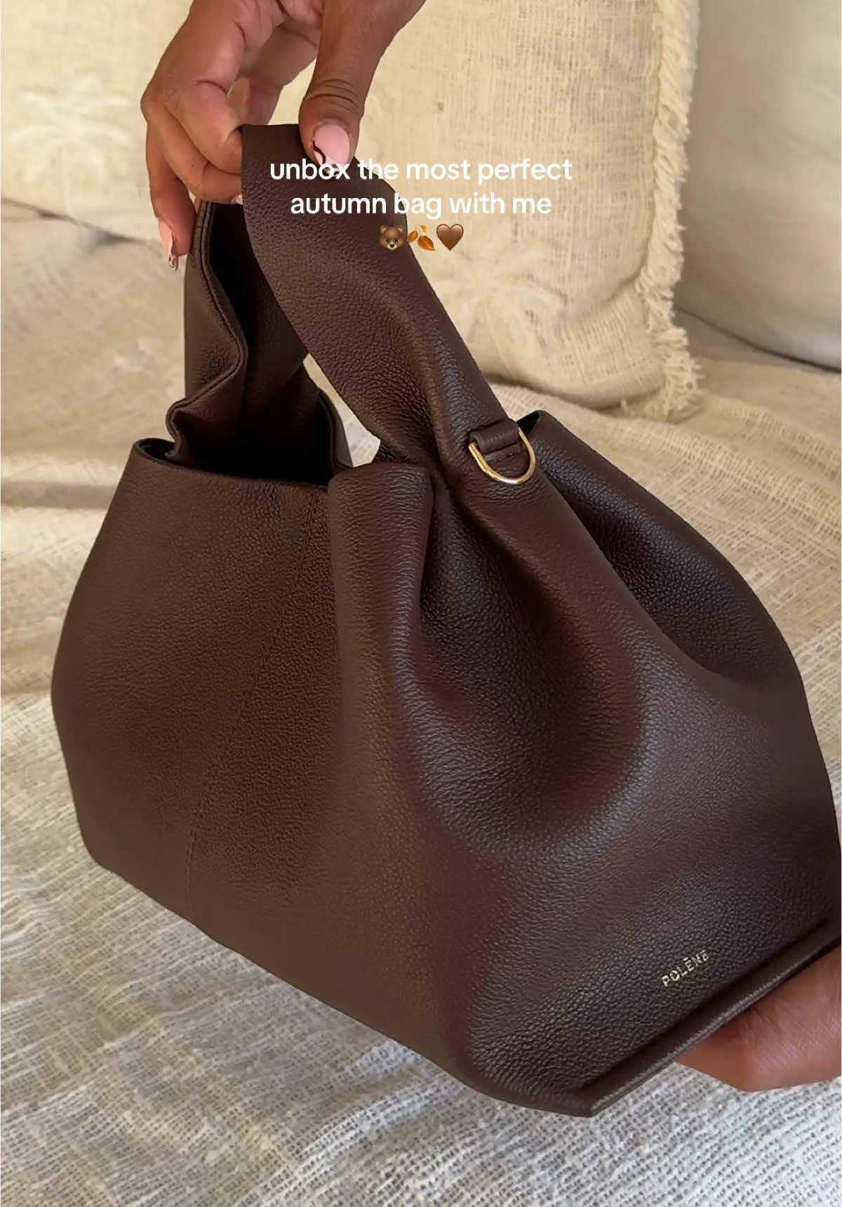 unbox my new polene bag 🤎🍂🐻 #autumnfashion #polene #brownbag #fallfashion #autumnaesthetic #autumn #unboxingvideo @polene_paris 