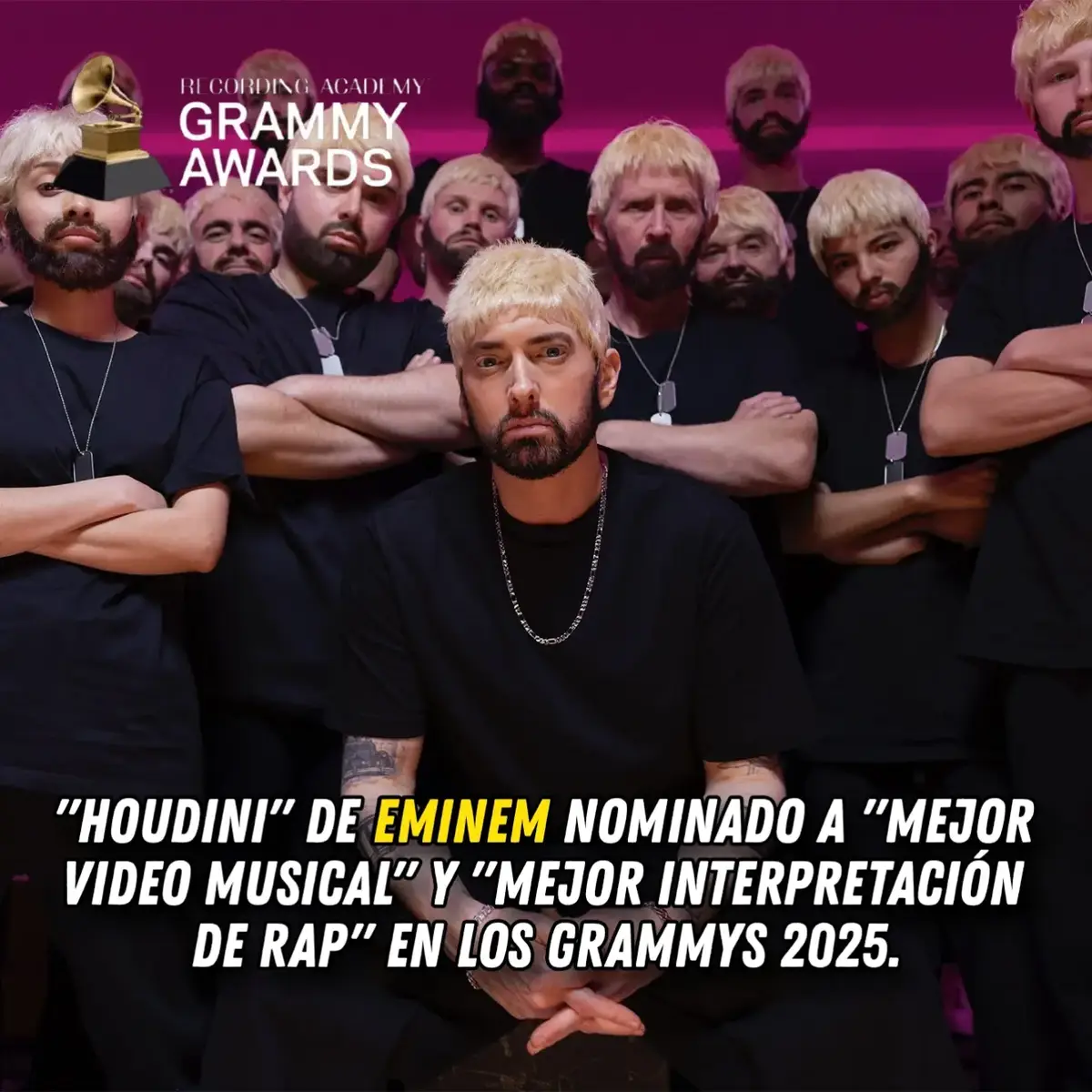 ¡3 nominaciones para #Eminem en los #Grammys 2025! ❤️ #TheDeathOfSlimShady  #Grammys2025 #SlimShady #parati #fyp