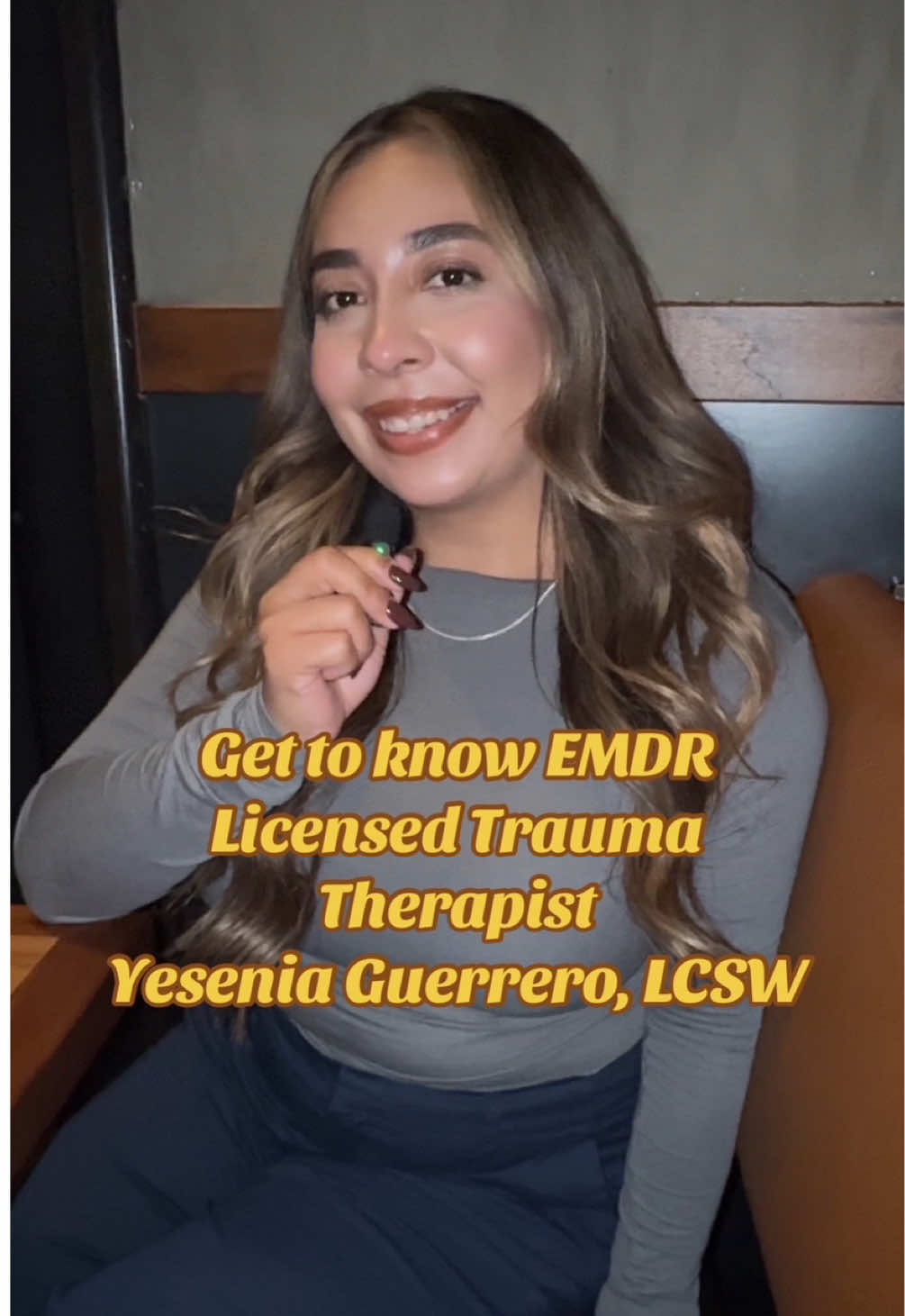 Get to know Yesenia Guerrero, LCSW!  Yesenia is an awesome EMDR trauma therapist who is able to be challenging and empathetic.  What questions do you have for Yesenia? #fypシ #emdrtherapy #latinxcreated #latinasbelike #traumahealing #traumasurvivor 