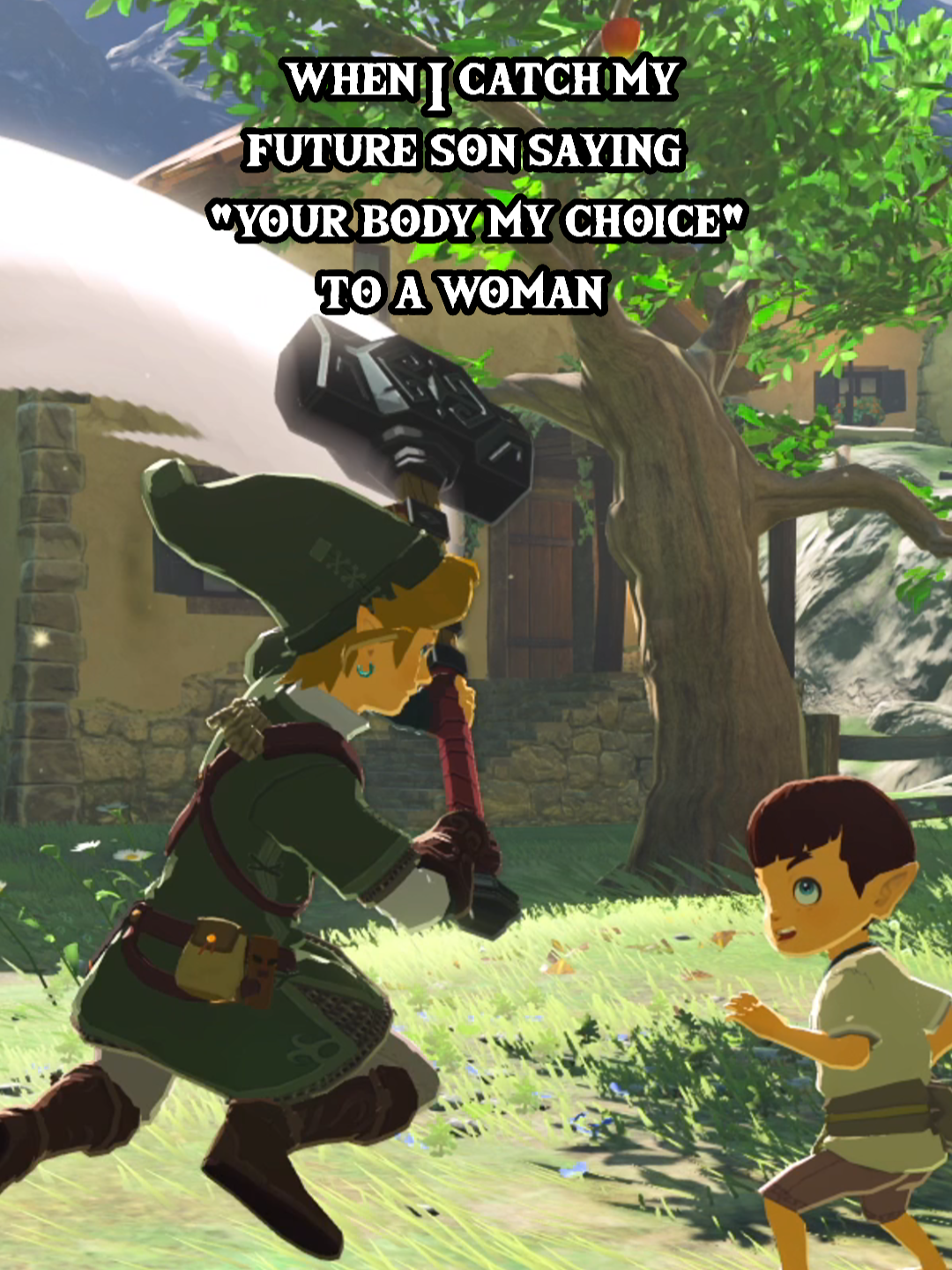 PSA: Don't raise your kids like this #zelda #thelegendofzelda #botw #breathofthewild #women #gamingmemes #teenageboy #bro #relatable #4B #nintendo