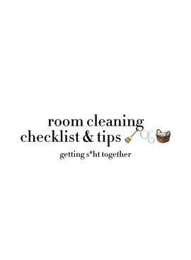 room cleaning checklist & tips 🧹🫧🧺 #clean #CleanTok #cleaningtiktok #cleaning #cleaningmotivation #cleaninghacks #cleaningtips #cleanroom #cleangirl #gettingshittogether #fyp #viral #trendy 