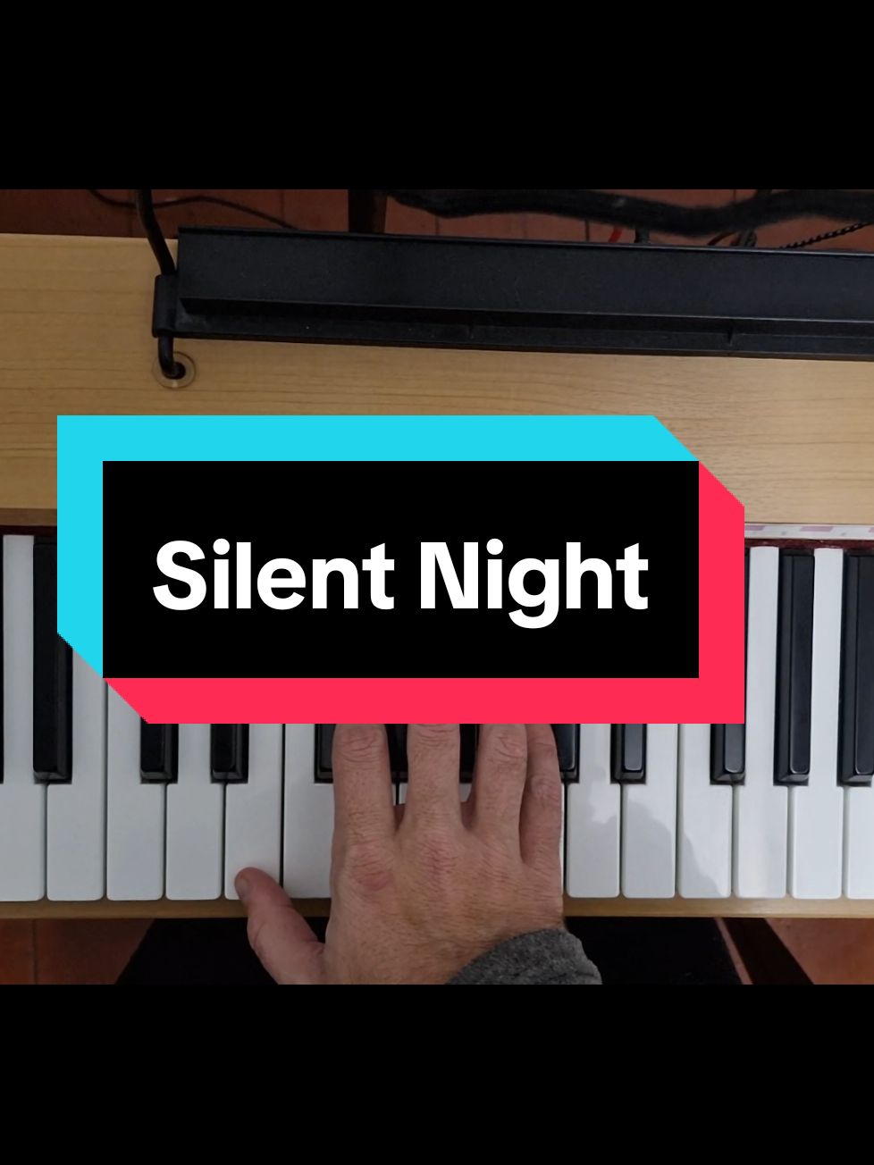 Silent Night 🎄 #piano #tutorial #pianotutorial #silentnight 