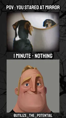 pov: you stared at mirror #mirror #scary #creppy #horror #mrincredible 