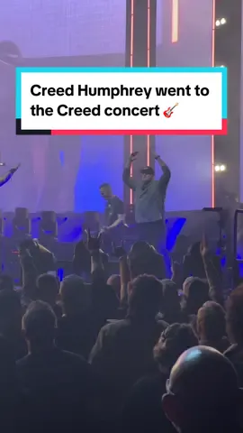 An electric meetup in KC! Creed Humphrey went to the Creed concert this week 🎸 #creed #concert #creedhumphrey #chiefs #kansascity