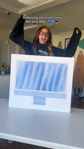 NEW IMAC DAY!! 💙🦋  • Idea: @Katie Feeney  #unboxing #m4 #pinkimac #imac #apple #mac #appleproducts