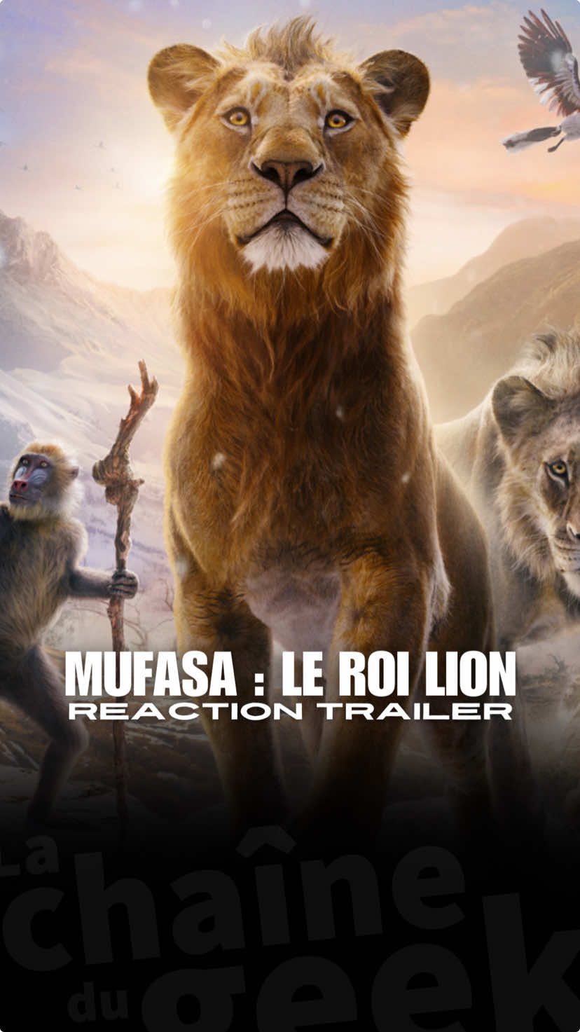 Nouveau trailer #MufasaLeRoiLion de #Disney !  Sortie le 18 decembre 2024 au cinema 🍿 #Mufasa #LeRoiLion #DisneyPlus #remake #reaction #thelionking #d23 