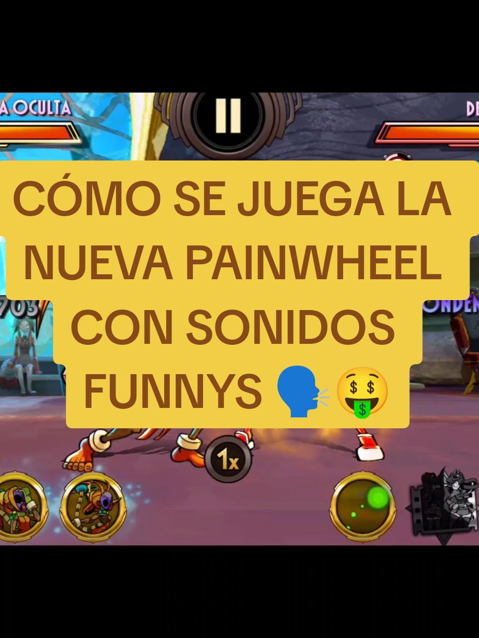 La jugabilidad de la nueva painwheel 🗣️🤑#skullgirlsmobile #skullgirls #skullgirl #juegos #games #anime #Edit #paratii #fyp #foryou #gaming #memestiktok #funnyy 