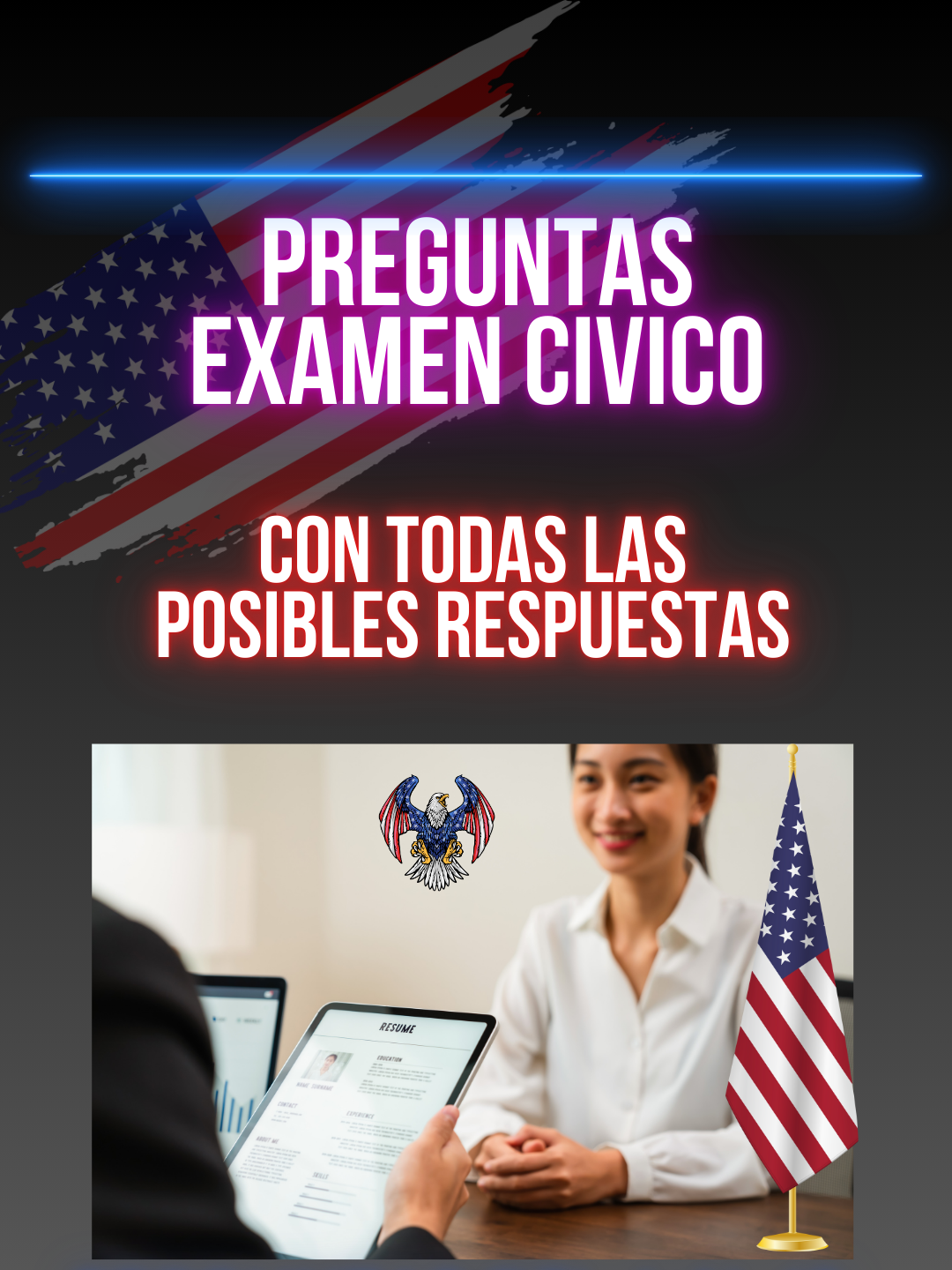 Preguntas Examen Civico en Español #examenciudadania #ciudadaniaamericana🇺🇸 #ciudadania