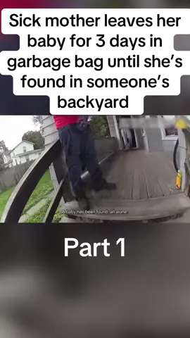 #bodycam footage of good samartians finding a baby that was left to d*e in garbage bag  #copsusa #cops #crime  #police #bodycam  