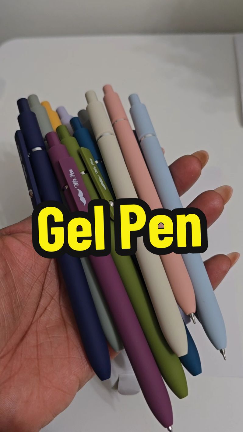 I love a good gel pen! Mr. Pen is one of my favorite gel pens! #gelpens  #stationaryhaul  #mrpen  #mrpenhighlighters  #tiktokshopblackfriday #giftguide 