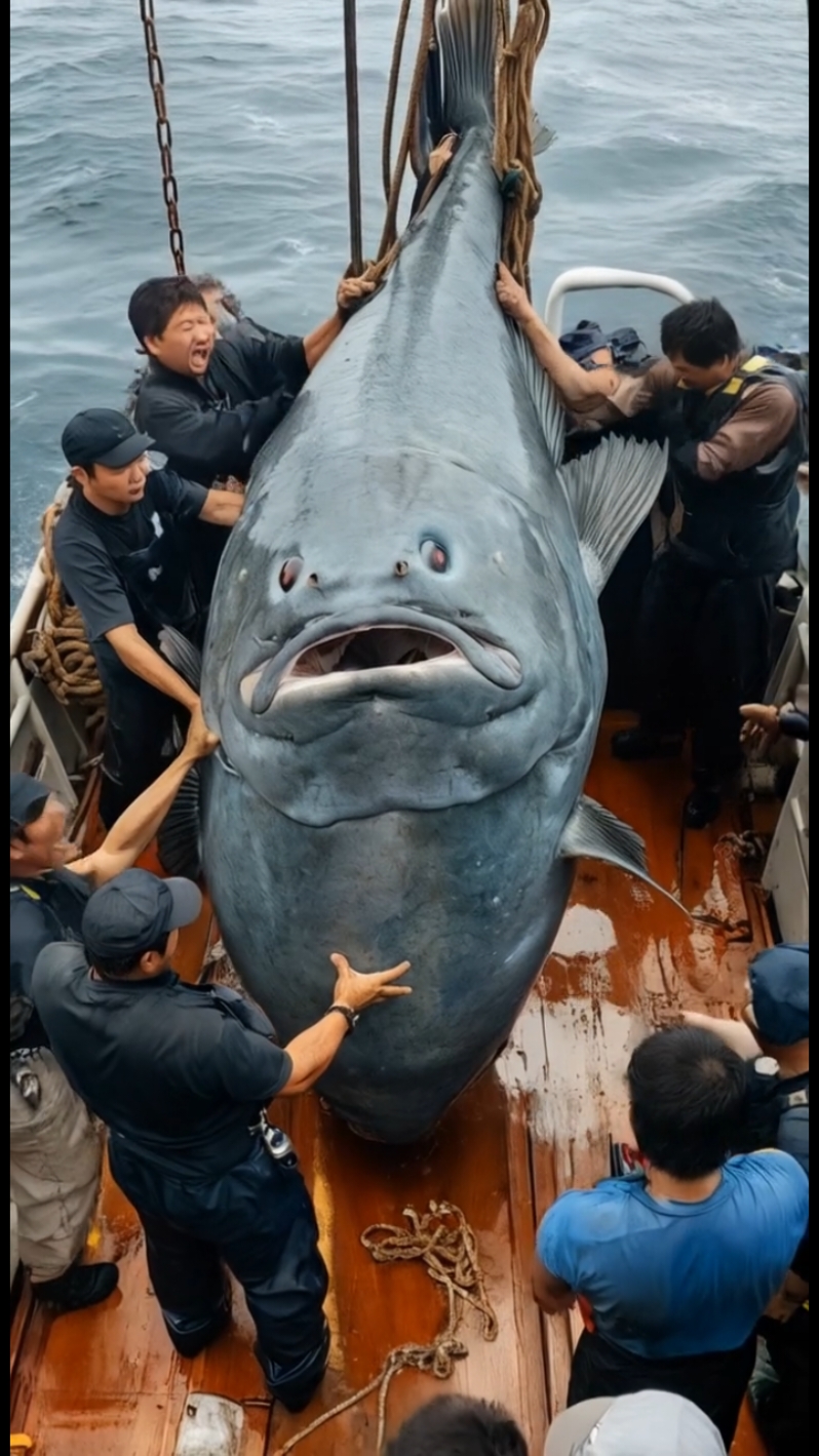 Colossal Sea Monsters Captured by Fishermen!😱 #horror #fantasy #oddities #cryptids #deepseafishing #fishingdiscoveries #giantseacreatures 