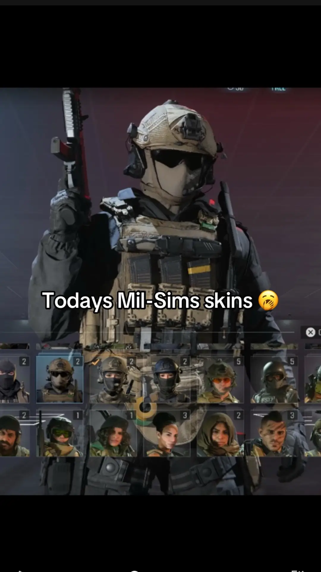 2019 Mil-Sims skins 🙌🏻#cod #viral #gaming #zyxcba #getmefamous #callofduty #blowthisup #cod2019 