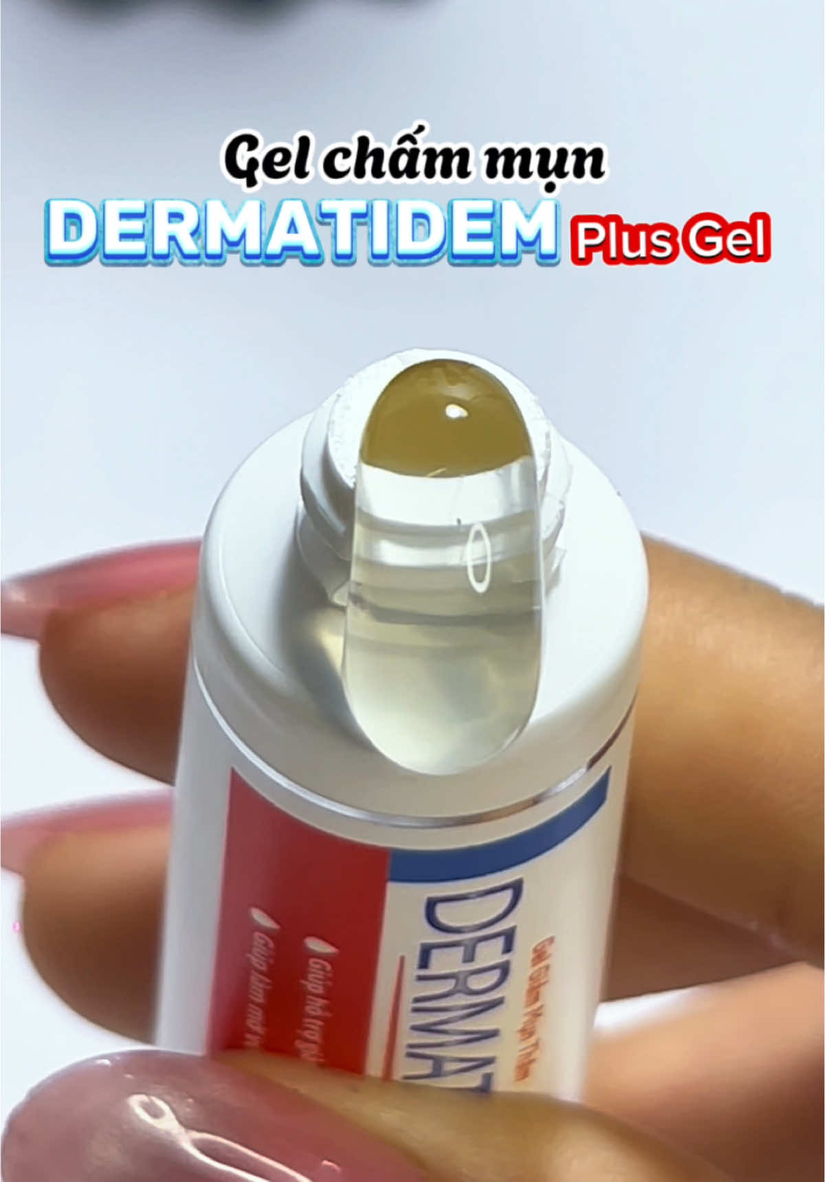 Một chiếc gel trị mụn cứu cái mặt ngày nóng nè #trangsayhii24 #review #dermatidemplusgel #Bemediajsc @Dermatidem 