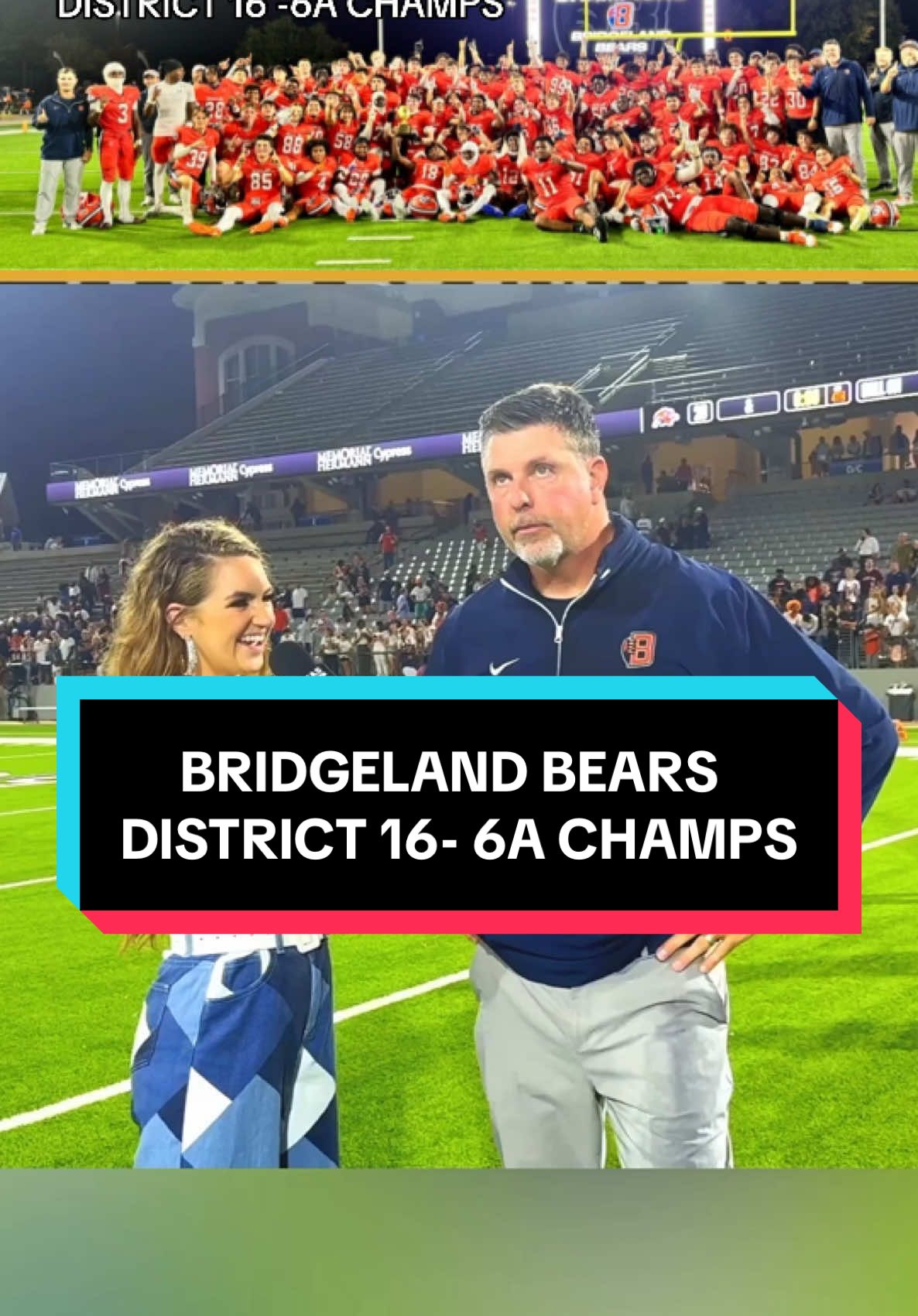 The Bridgeland Bears are the 16-6A District Champions!  Post Game Interview with Bears Head Coach Lonnie Madison after their 28-24 victory!  #bridgelandhighschool #bridgeland #footballtiktok #footballgame #footballteam #txhsfb #hsfootball #txhsfootball #footballplayer #footballseason #footballgameday #hsfootball #fridaynightlights #footballstadium #fy #fyp #postgameinterview #postgame @ESPN @espnW 