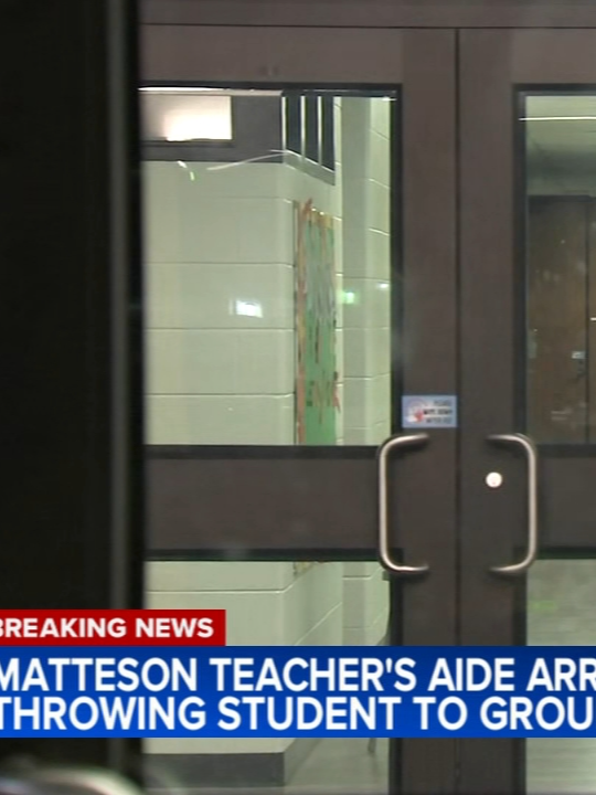 A 26-year-old female teacher's aide at Marya Yates Elementary School allegedly grabbed an 8-year-old male student, "slung" him to the ground and "dragged" him 20 feet into a classroom Friday, Matteson police told ABC7. #matteson #mattesonillinois #chicagonews