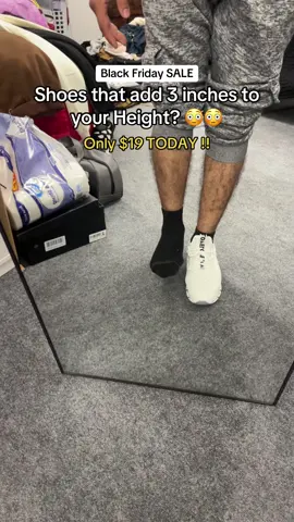 This is the tallest I felt in my life 😳 I linked the RIGHT pair for y’all !!! ##KICKS##SHOES##tiktokshopblackfriday##workshoes