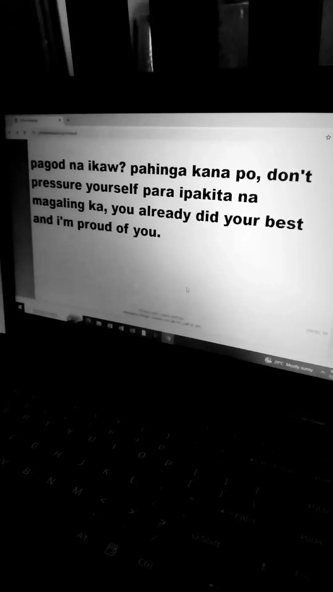 take a rest sweetie, stop thinking negative thoughts, don't hurt yourself po! 🫂🎀 #unsaidfeelings #foryoupage #fypシ #4u #words 