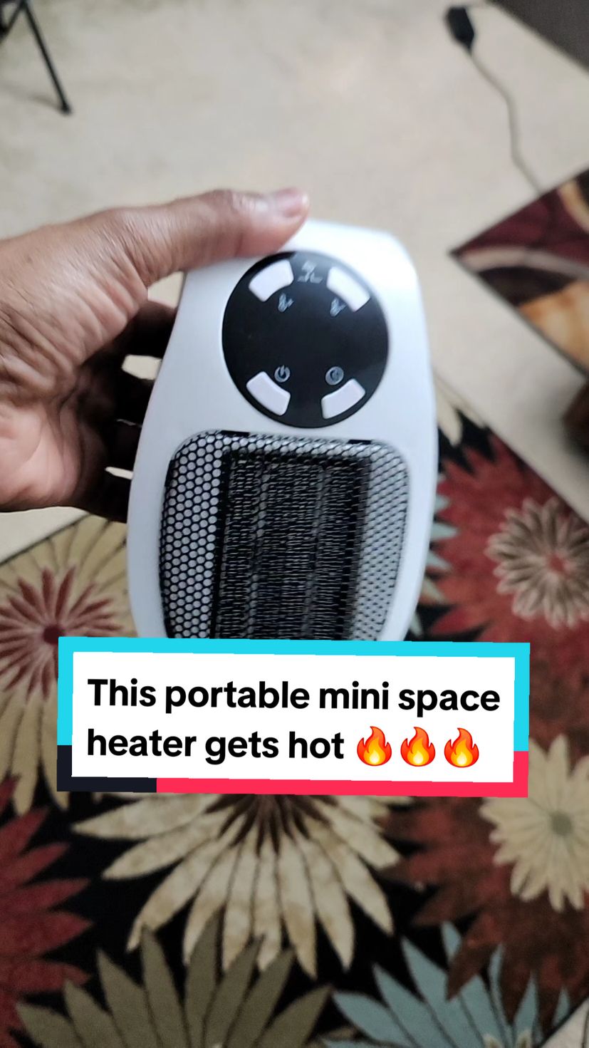 LOVE this mini space heater. It's bigger than I thought. #spaceheater #portableheaters #heater #heaters #electricheater  #miniheater #pluginheater #heat #creatorboostcamp #SelfCareFinds #blackfridaydeals #spotlightfinds  #tiktokshopblackfriday #blackfriday #tiktokshopcybermonday 