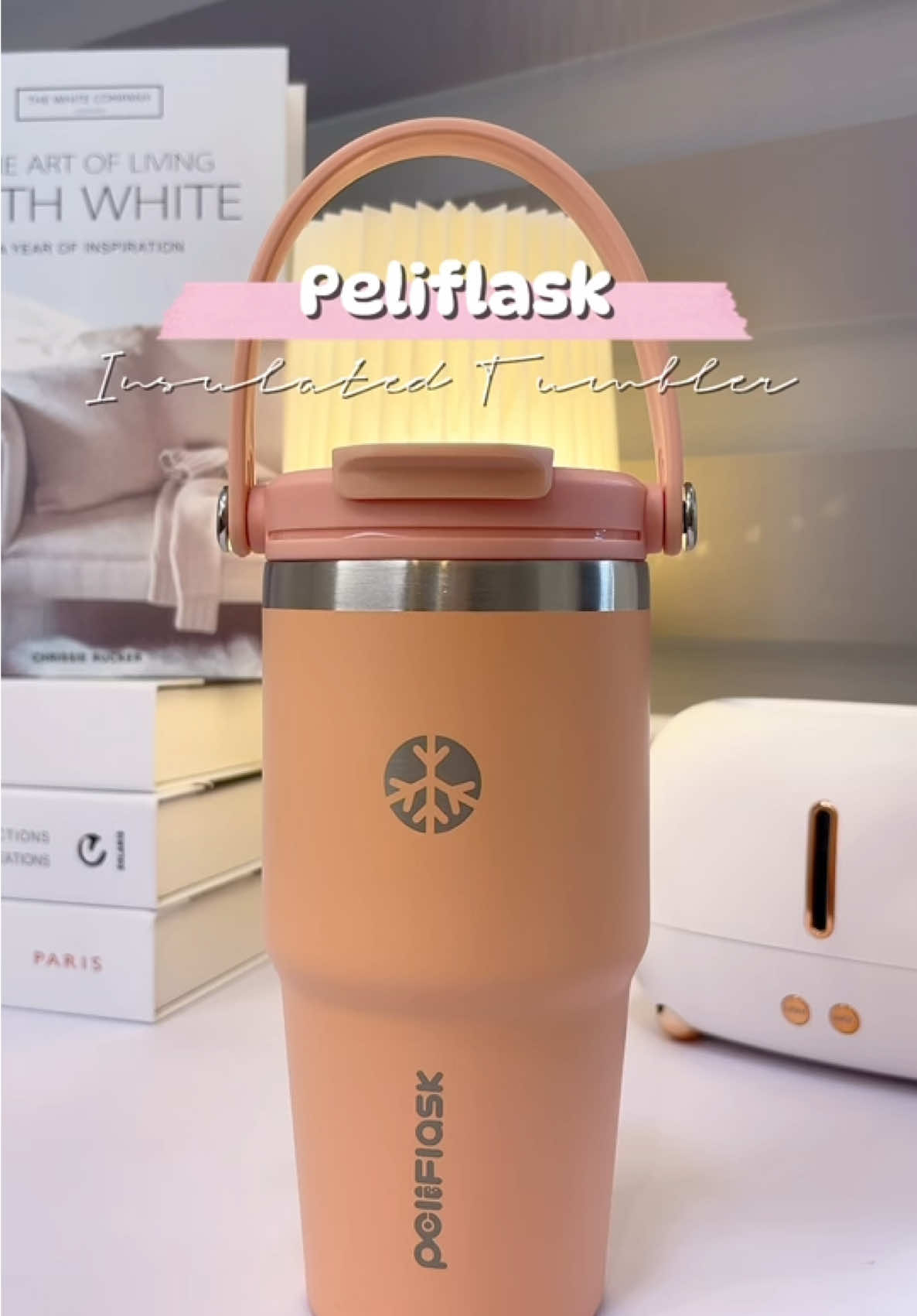 If you love bringing drinks on the go, this tumber is for you ᥫ᭡. #peliflask #insulatedtumbler 