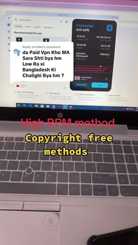 Replying to @koko High RPM method No copyright #tiktokmonitization #earning #skills #haseebullah_36 