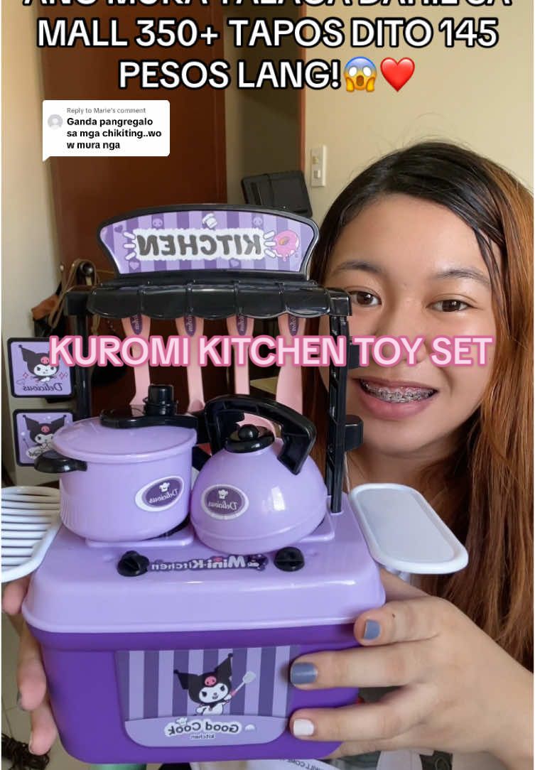 Replying to @Marie kuromi kitchen toy set!! #kuromi #kuromisanrio #kuromitoy #kitchen #kitchenset #kitchentoy #kitchentoyset #toys #fyp #fypシ 