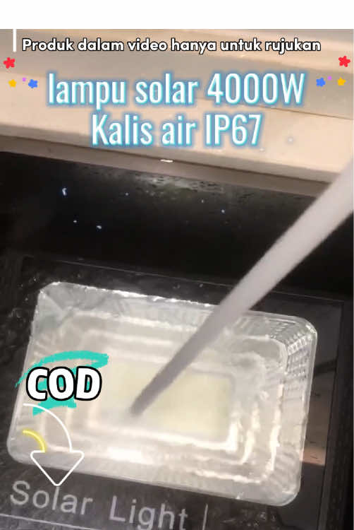 lampu solar outdoors 4000W led lights waterproof ip67!!#lampusolaroutdoor #lampusolar #solarlightoutdoor #solarlight
 #lampusolarrumah #fyp #tiktok #wsolarlights #ledlights 