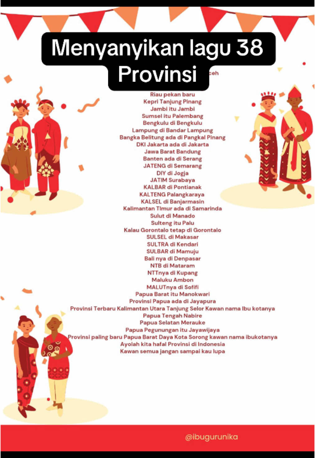 Lagu 38 provinsi #kurmerdeka #fyp #provinsi #indonesia #ibukotanusantara #ibukota 