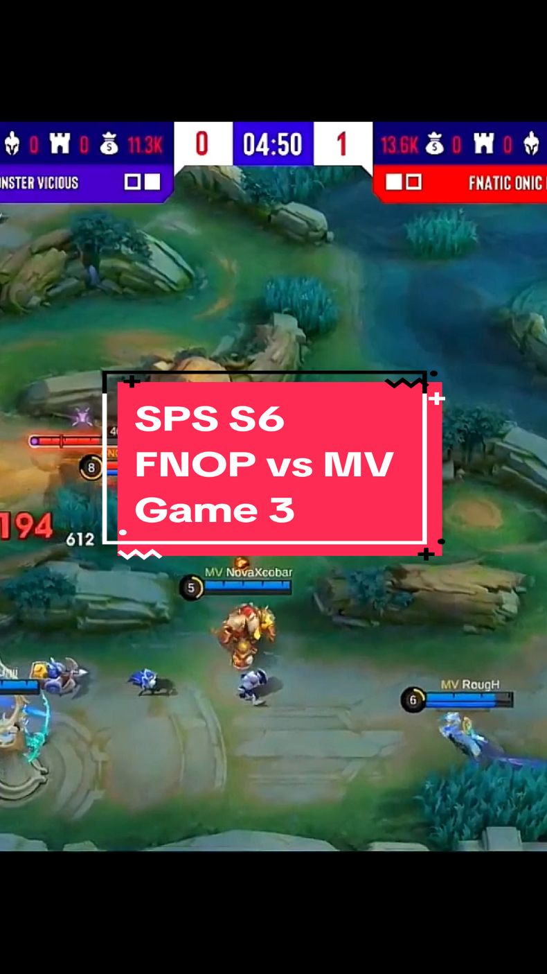 Snapdragon Mobile Open Finals l Season 6 | MLBB | Swiss R4 | FNOP vs MV Game 3 #SnapdragonProSeries #APAC #mlbb #fyp 