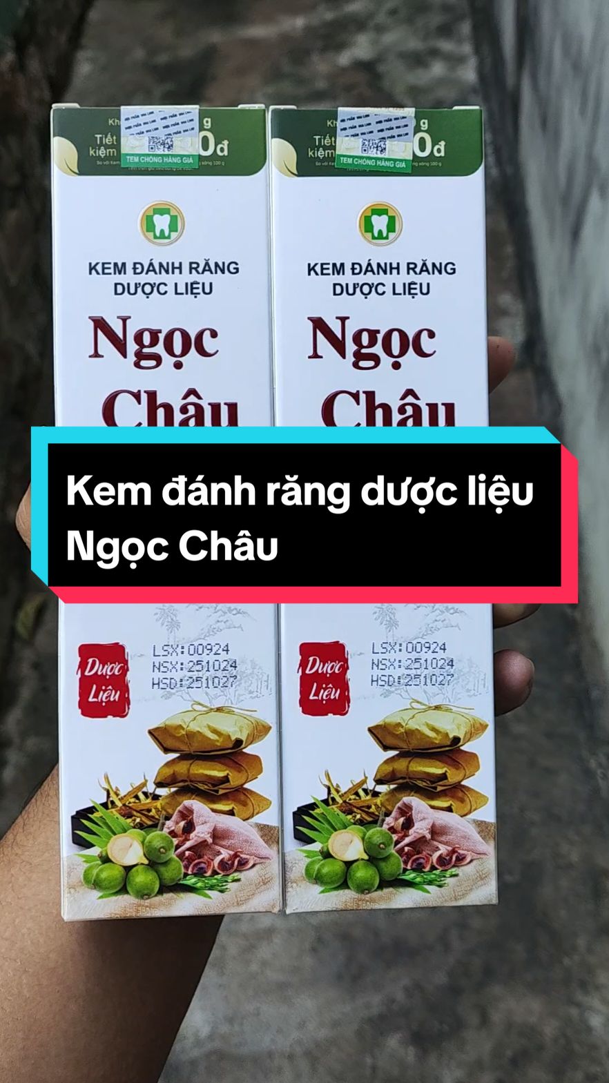 Kem đánh răng dược liệu Ngọc Châu #trending #TikTokShop #xuhuong 