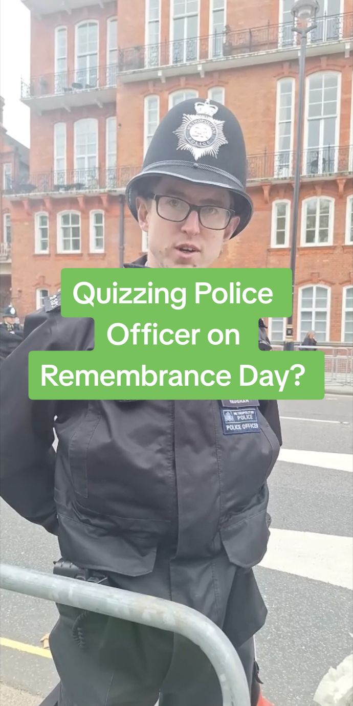 Name the treaty that ended the first world war ? asking police officer at Rememberance Day at the royal albert Hall Quizzing police officers #remembranceday #quiztiktok #policeofficers #zonjy #metpoliceuk #metpolice #quizz 