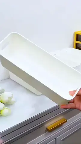 Desktop Storage Box, Large Capacity Coverless Kitchen Organizer Bin, Stackable Fruit Cosmetic Sundries Storage Drawer #foryou #organizer #appliances #homeappliances 