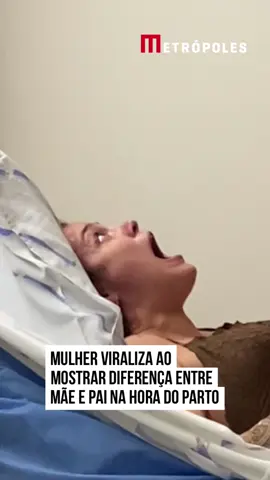 🤯😅 Gabi Pontes viralizou nas redes sociais com um vídeo divertido em que mostra a diferença entre #mãe e #pai no momento do #parto. De um lado, a mulher com dor enquanto dá à luz, esperneando e torcendo para que o processo acabe logo. Do outro, o homem tranquilão e sorridente enquanto usa um leque para aliviar o calor da amada. #TikTokNotícias 🎥 @gfpontes | @myhoodbr 