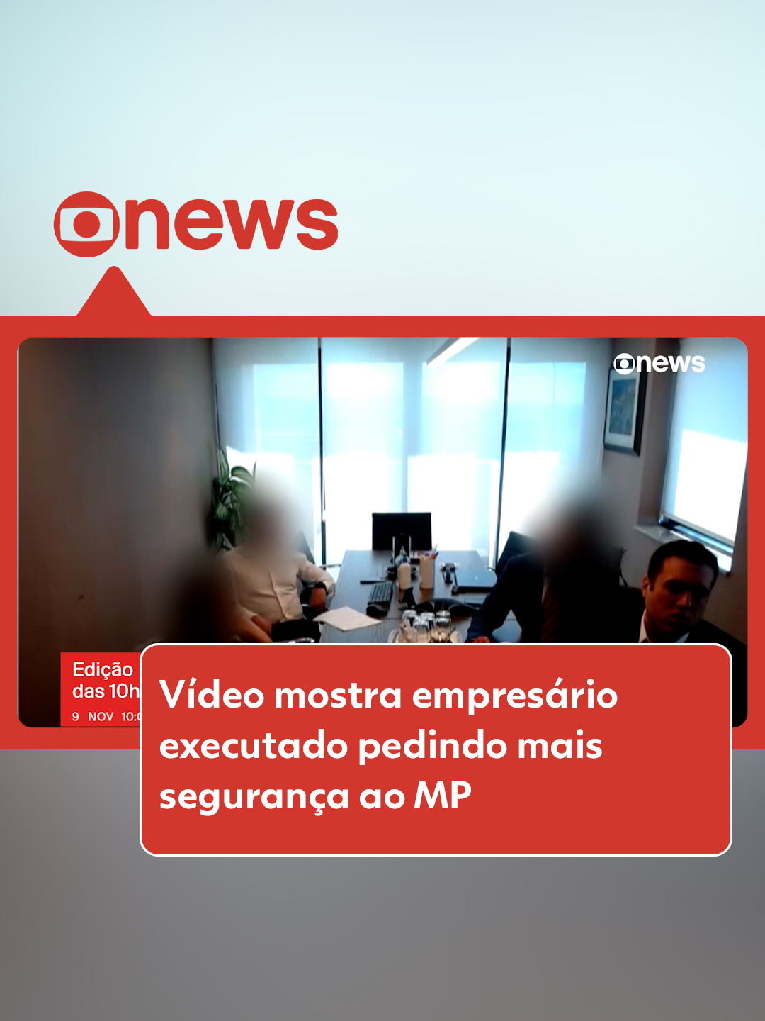 Execução em aeroporto - Jurado de morte pelo Primeiro Comando da Capital (PCC), o empresário Antônio Vinicius Lopes Gritzbach — executado no Aeroporto Internacional de São Paulo na sexta-feira (8) — pediu mais segurança ao Ministério Público de São Paulo (MP-SP) para fechar acordo com promotores contra a facção criminosa e policiais. A TV Globo teve acesso a um trecho da reunião do empresário com os promotores. No encontro, Gritzbach disse: 