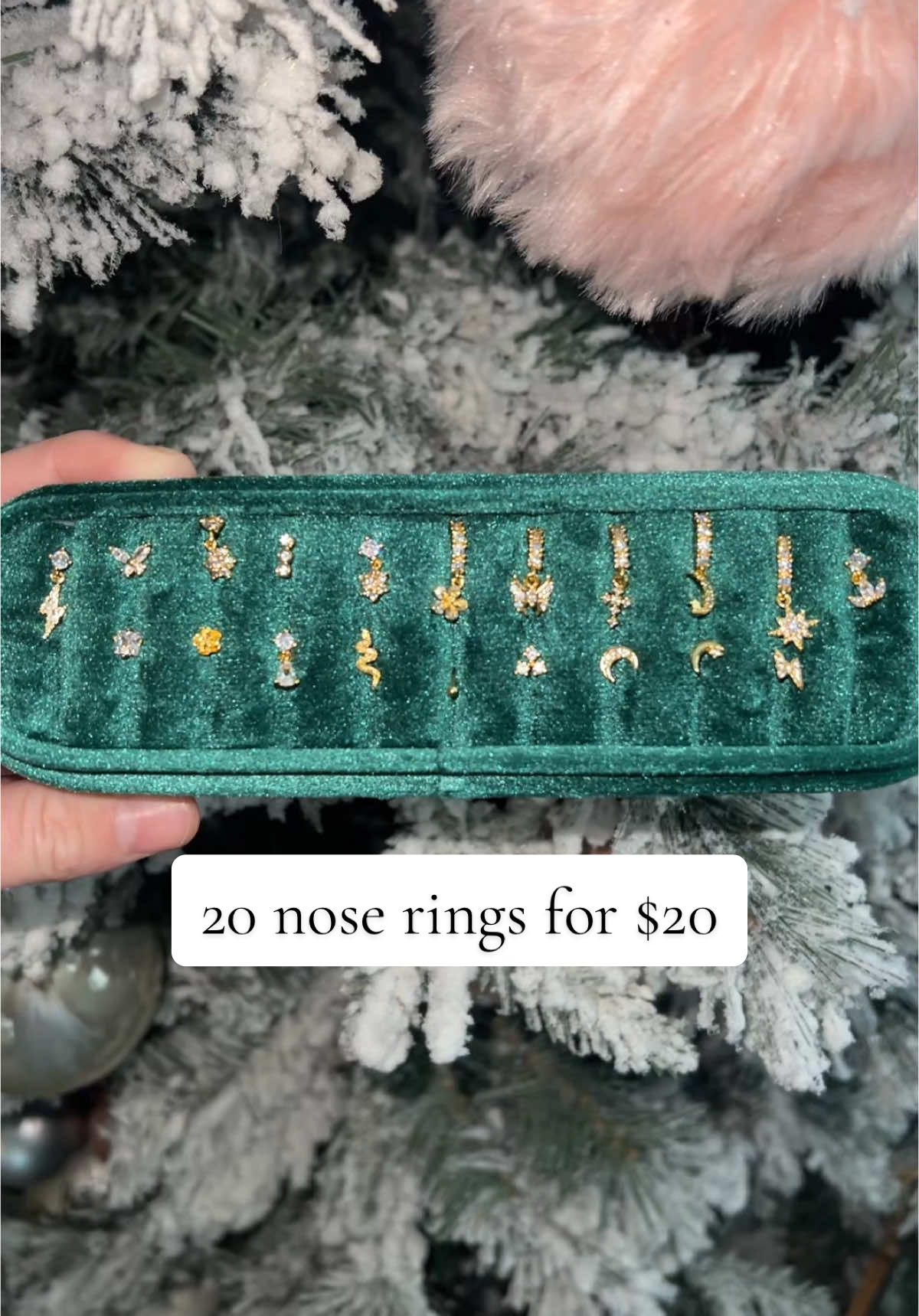 Cant believe all of these are $20. So pretty. #tiktokshopblackfriday #noserings #danglenoserings #tiktokblackfriday #blackfridaydeals #TikTokShopCyberMonday #TikTokShopBlackFriday 