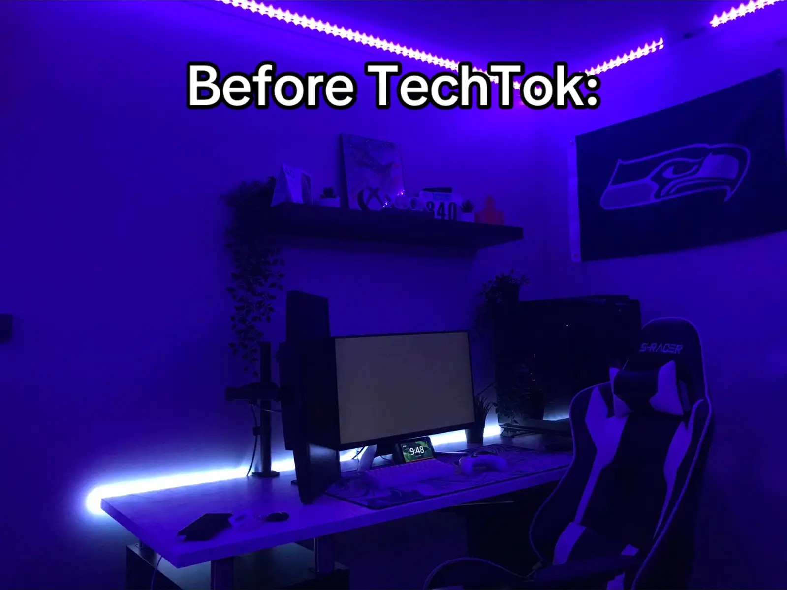 #tech #techtok #GamingSetup #desksetup #pc #whitesetup 